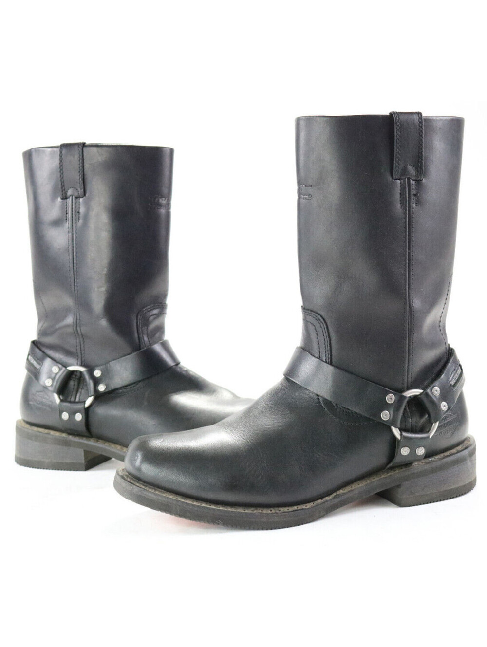 harley davidson waterproof boots 13 black leather harness engineer Hustin pull